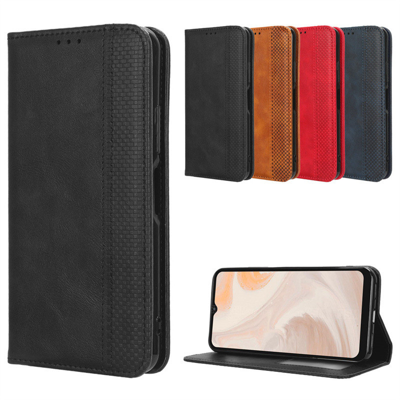 เหมาะสําหรับ Aiwa โทรศัพท์ B-2/JA3-SMP0602 เคสโทรศัพท์กระเป๋าสตางค์ Retro หนังฝาครอบแม่เหล็ก