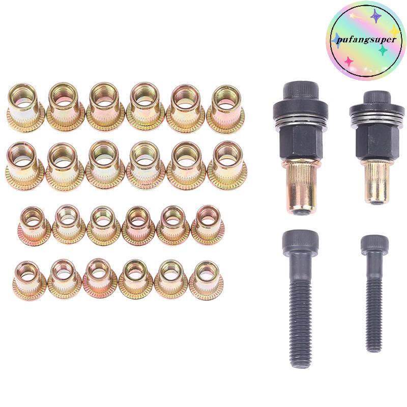 Pufangsuper M6 M8 Rivet Nut s คู่มือ Riveter คอลัมน์สแตนเลสหกเหลี่ยมถั่ว AM6SS AM8SS DIY เจาะ Rivet 
