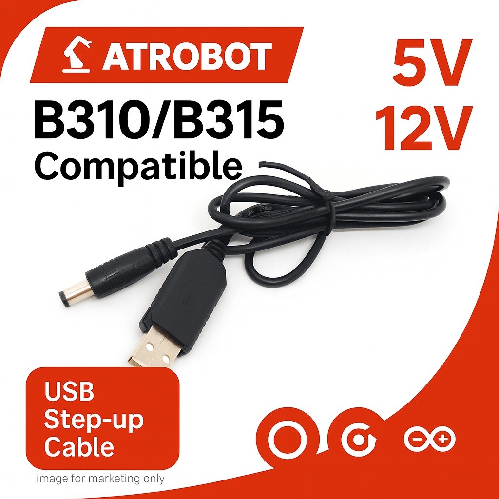 B310/B315 USB to 12V Step-up Charging Cable for Wireless Router & Power Bank Adapter