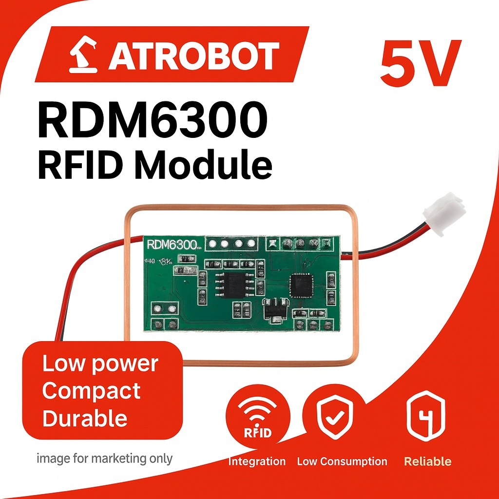 10 Sets – RDM6300 RFID โมดูลอ่านบัตร 125kHz UART ขนาดเล็ก พก