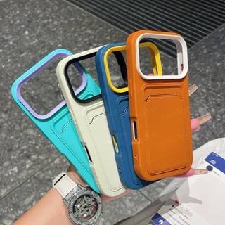 หรูหราเคลือบซิลิโคนอ่อนนุ่มช่องเสียบการ์ดกระเป๋าสตางค์เคสโทรศัพท์เข้ากันได้สําหรับ ไอโฟน 17 16 15 14 13 12 11 มือโปร สูงสุด กันกระแทกผิวที่เป็นมิตรนุ่มกรณีปกหลังปลอก
