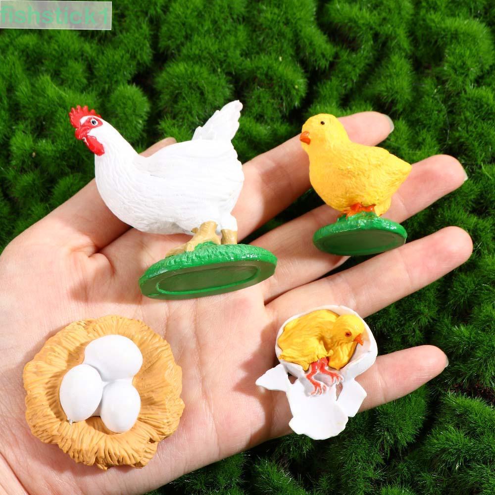FISHSTICK1 Growth Cycle Model ชีววิทยาสําหรับเด็กแมลงสัตว์ไก่วิทยาศาสตร์ของเล่นการศึกษาตัวเลขการกระท