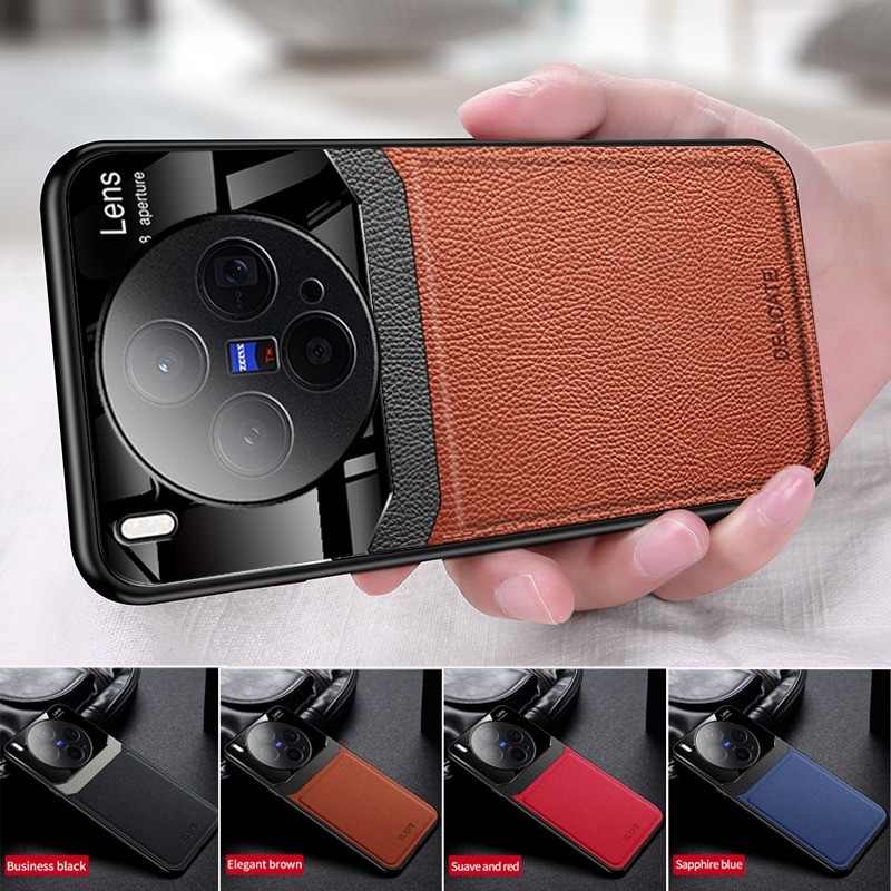 หรูหราอะคริลิคหนังเคสโทรศัพท์สําหรับ VIVO X300 Pro X200 X100 Pro X0 X60 X70 X80 X90 IQ00 z9 Y500 Y30