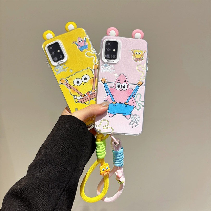 3D หูของเล่น SpongeBob SquarePants การ์ตูน Doraemon IMD สําหรับ Samsung Galaxy A31 4G SM-A315F/DS กั