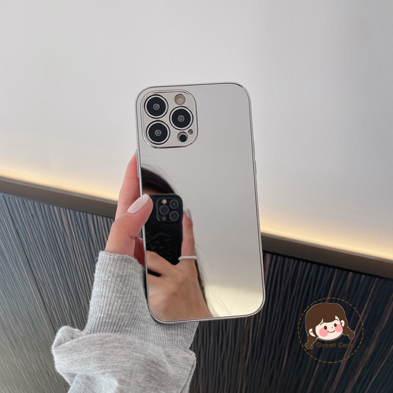 สไตล์เกาหลีกระจกเคสโทรศัพท์สําหรับVivo X200 FE Pro Mini X100 Ultra X100s X90 Pro Plus X90s X80 X70 X70T X60 X60T X50 Pro S30 Pro Miniแต่งหน้ากระจกปลอกเลนส์ฝาครอบป้องกัน