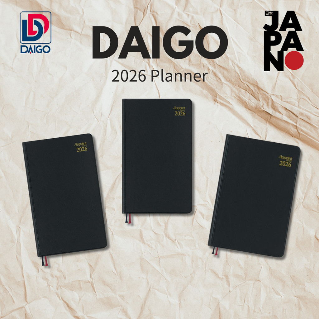 Daigo Planner 2026 Schedule Appointment Weekly Left Black E1008 E1341 E1010 12-Month Start December