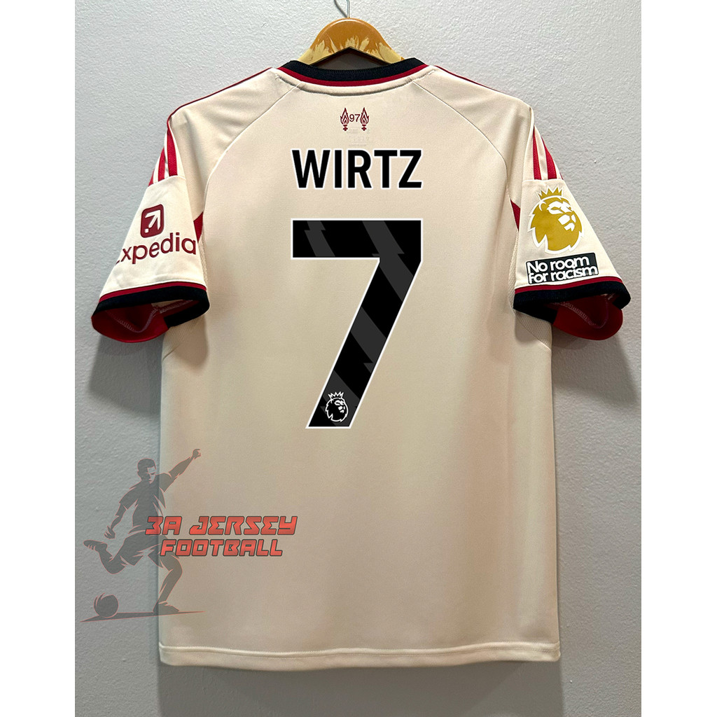 เสื้อกีฬา ฟุตบอล ลิวwลู Away ชุดเยือน 3A เกรดแฟนบอล ปี 2025/26 ใหม่ล่าสุด พร้อมชื่อเบอร์ อาร์มEPL (ครบ-ทุกคน) - รูปที่ 3