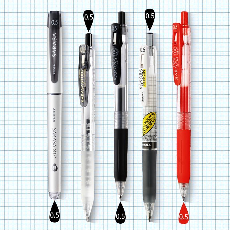 ZEBRA Zebra ปากกา JJ กดปากกา Retro Limited Combination Xueba ชุดเขียนปากกาสีดํา ZEBRA Zebra ปากกา JJ