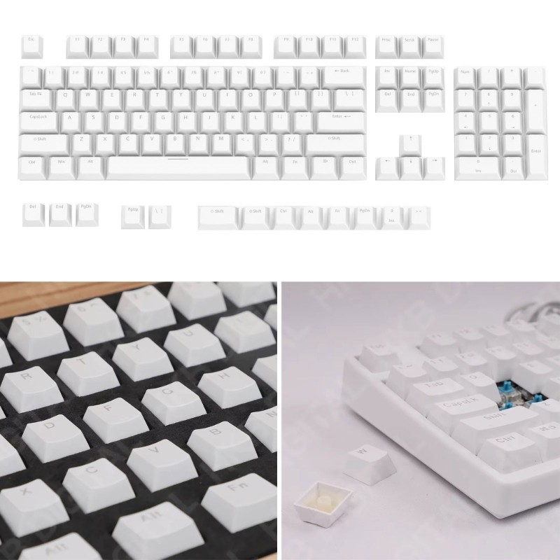 Doublebuy Transparency ABS Keycaps Set สําหรับคีย์บอร์ดเชิงกลโปรไฟล์ความสูง OEM