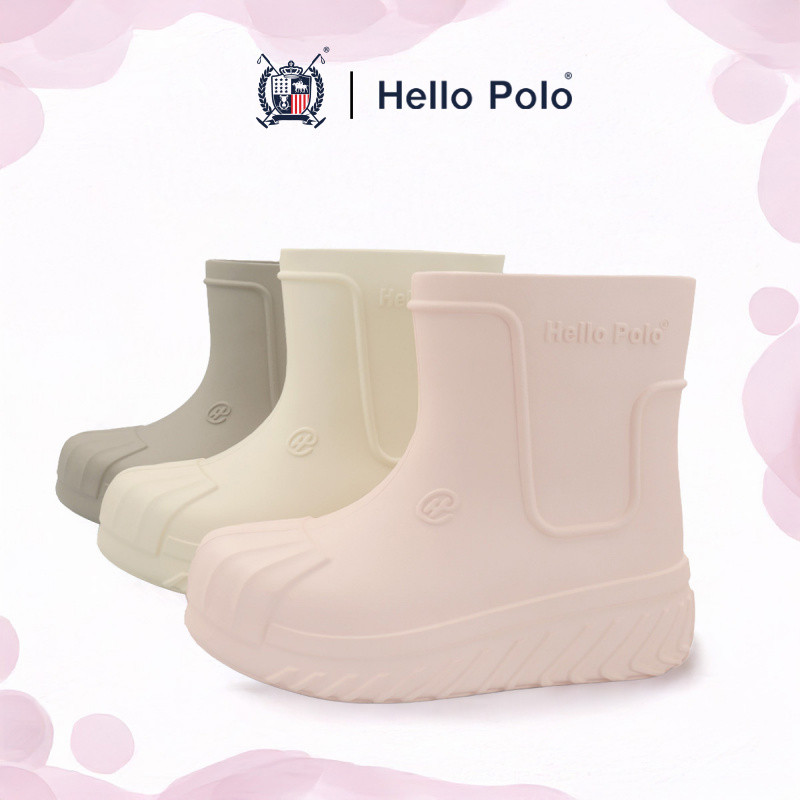 Hello Polo รุ่น HP8029 รองเท้าบูทหุ้มข้อ รองเท้าบูทกันฝน รองเท้าบูทบูทกันน้ำ กันน้ำ แฟชั่น วัสดุ EVA Size 36-41