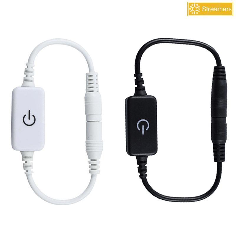 {Streamers} LED Strip Touch Dimmer ความสว่างควบคุม LED Dimmer 1keys Dimmer 12V-24V ปรับแสง ใหม่