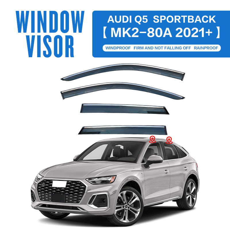 เหมาะสําหรับ Audi Q5 Sedan Window Rainshield Audi Q5 E-tron Window visor Factory คลังสินค้าพร้อม