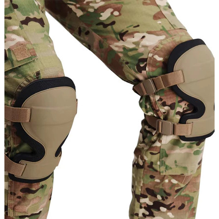 CS น้ําหนักเบา ARC เข่า Pads กีฬาปีนเขาสวมใส่ป้องกัน Lace-Up อุปกรณ์ป้องกัน