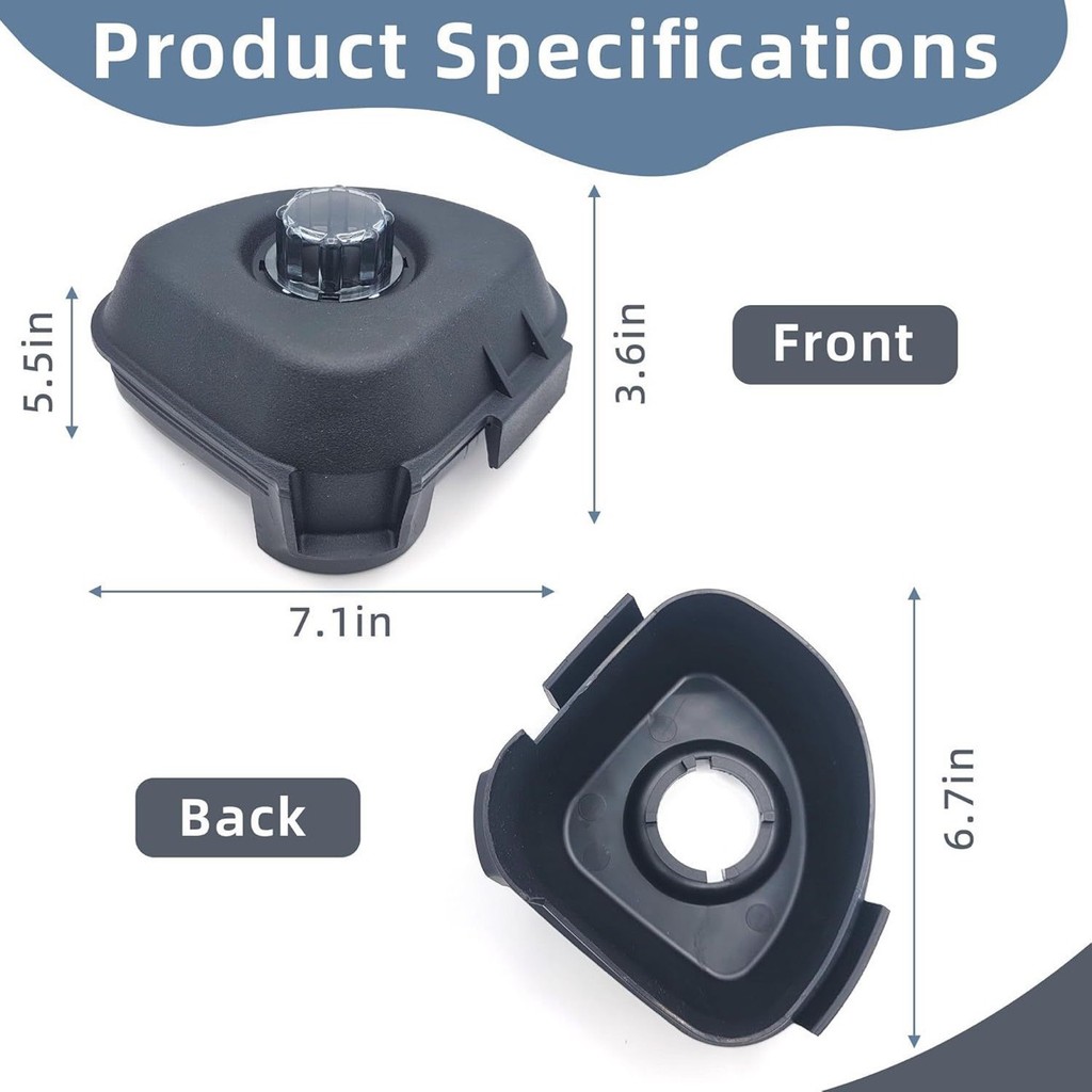 Vitamix Blender 48Oz และ 32Oz ฝาทดแทนเข้ากันได้กับ 15990 15978 16016 15981