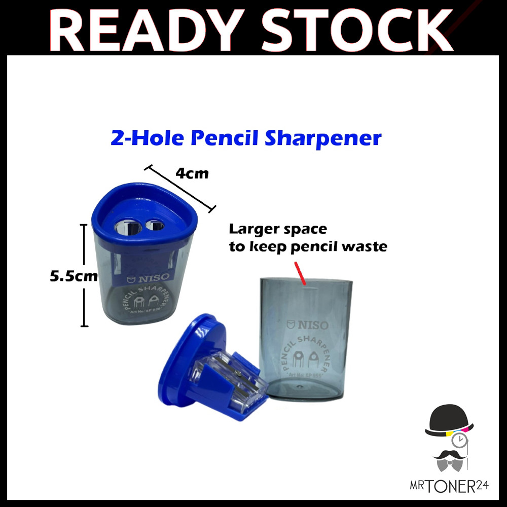 กบเหลาดินสอ 2 หลุม Niso SP999 (ภาชนะรวม)