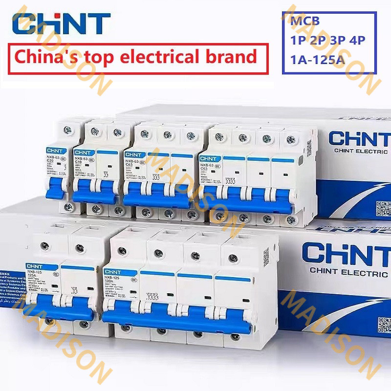 Chnt CHINT NXB-63 1P 2P 3P 4P AC 230/400V Miniature Circuit Breaker C 6A 10A 16A 20A 25A 32A 40A 63A