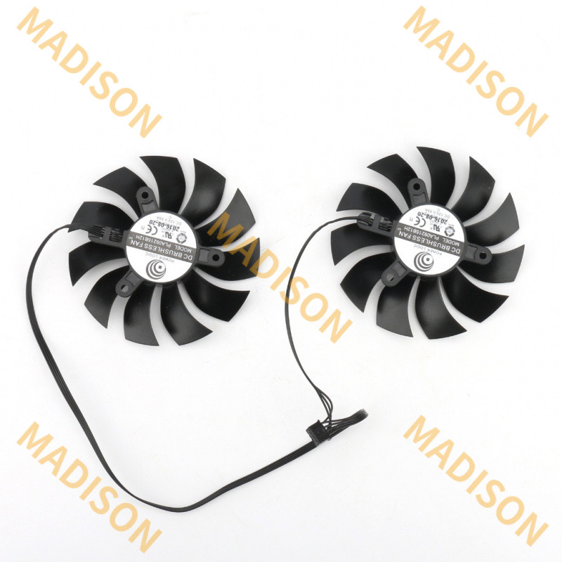 พัดลมระบายความร้อน EVGA GTX 1080ti SC 2 การ์ดวิดีโออุปกรณ์เสริมสําหรับเล่นเกม PLA 09215 B 12h