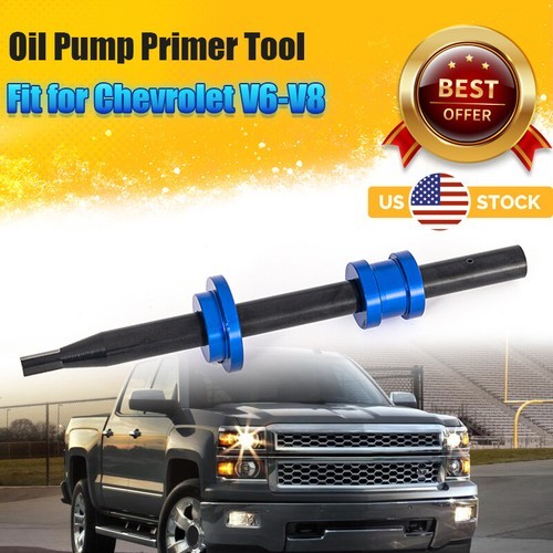 Oil Pump Primer Tool Fit for Chevy V6 V8 Engine SBC 350 454 Small / Big Block