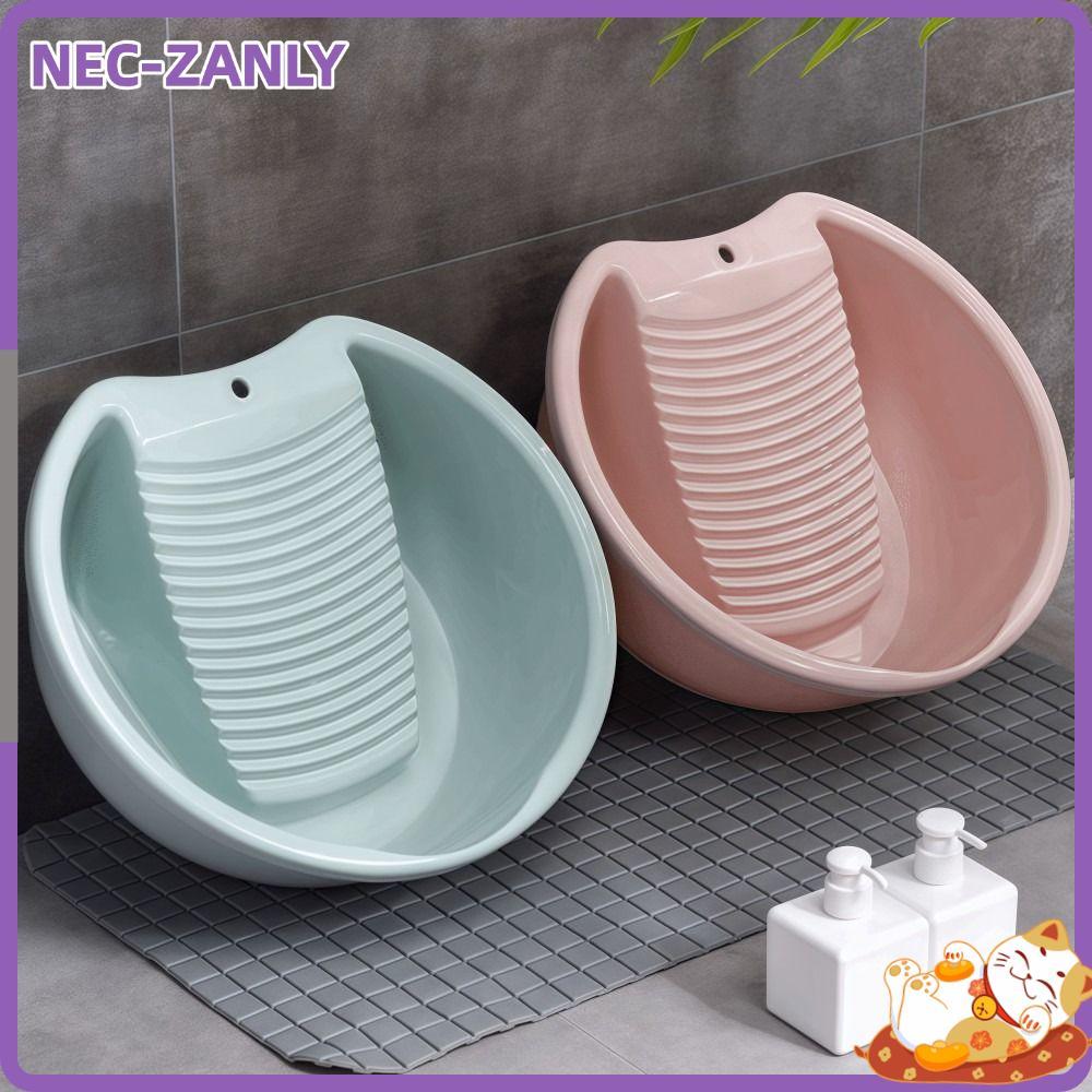 NEC-ZANLY อ่างล้างหน้า,ลื่น 2IN1 ชุดชั้นในทําความสะอาดอ่างล้างหน้า,ปฏิบัติน้ําหนักเบาหนาสะดวกซักรีดอ