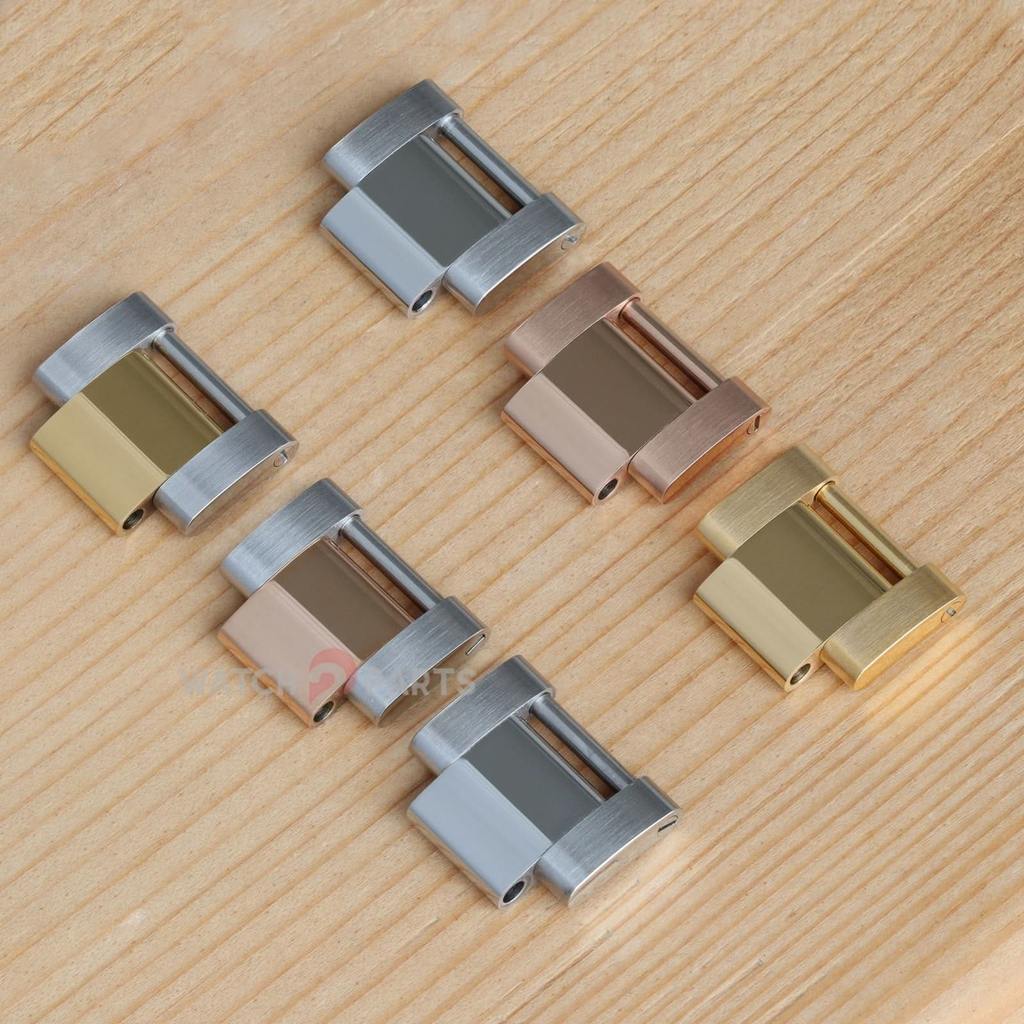 ลิงค์สร้อยข้อมือหอยนางรมขนาด 15.5 มม. สําหรับ Rolex GMT-Master II 40 มม 126710 116710 ลิงค์ปลายสายนา