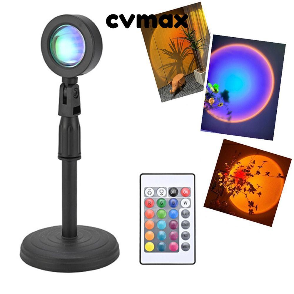 CVMAX LED Sunset Lamp, USB Wall Projection Sunset Projector Lamp, Creative Dimmable Night Lights สตู