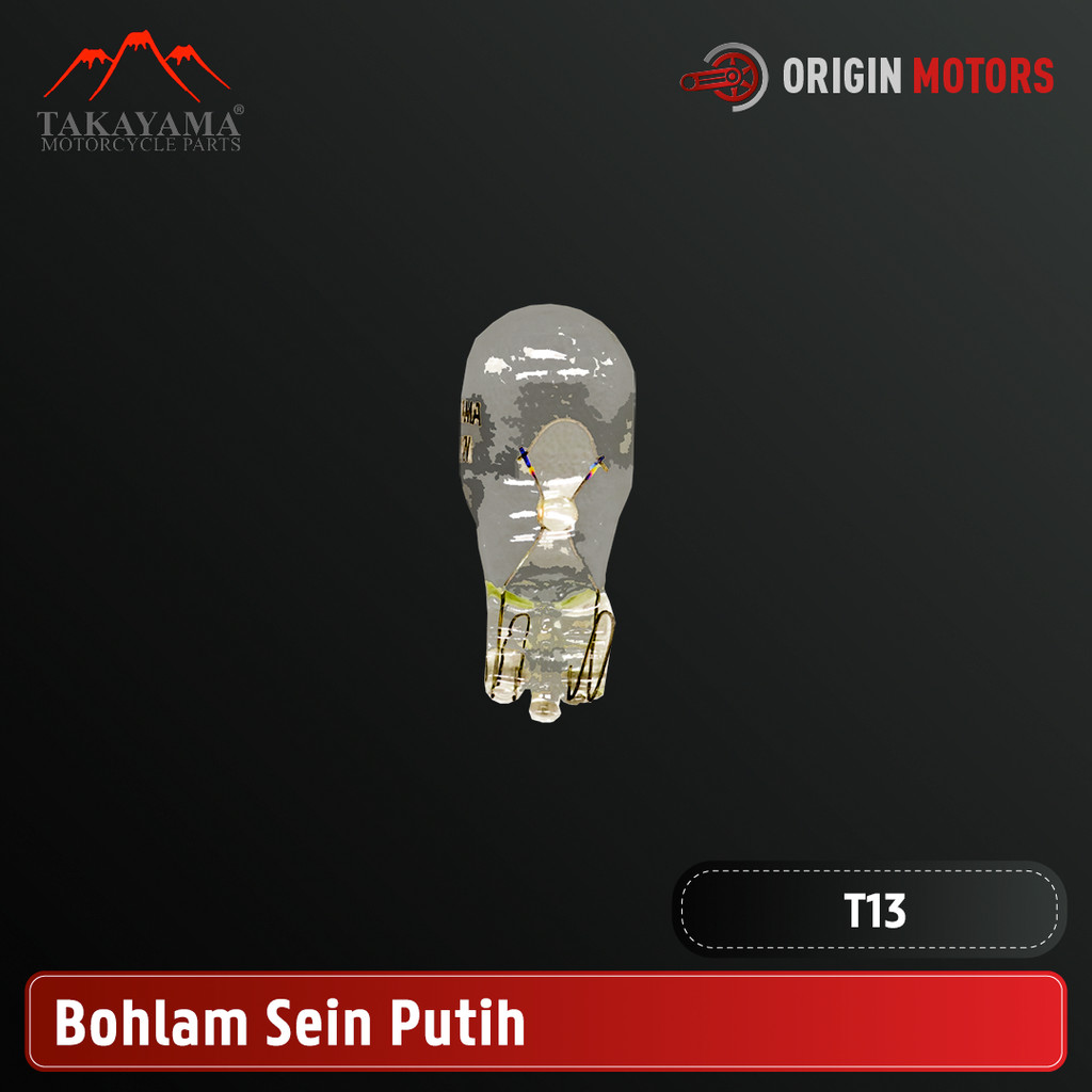 Takayama T13 หลอดไฟไฟเลี้ยวสีขาว