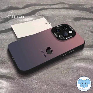 สำหรับIPhone 17 11 15 16 13 12 14 Pro Max 7 16 8 15 Plus XR XS Xเคสโทรศัพท์สไตล์ไล่สี หัวใจLove You สดใส ใส่แล้วเก๋