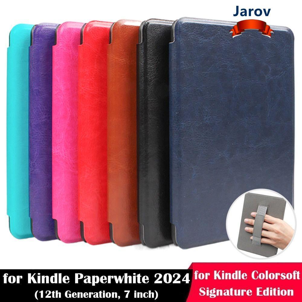 JAROV eReader Cover, Auto Sleep/Wake Hand Strap Colorsoft Protective, กันกระแทก Slim SA569P KPW6 She