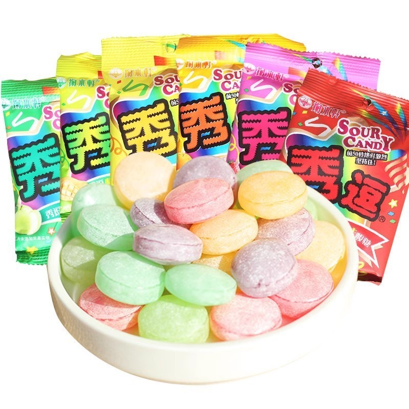 Jushuixuan Teasing Sour Candy Popping Sour Candy Super Sour Tricky Snacks After 00 Nostalgic Snacks 