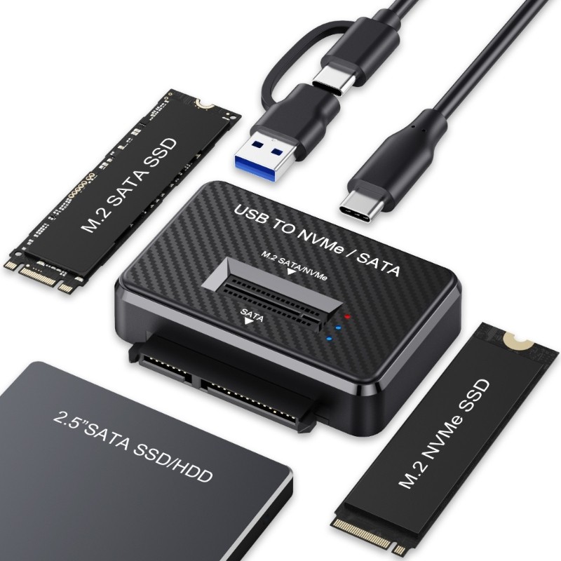 Niki NVMe M 2 Duplicator Clone USB Docking Station สําหรับฮาร์ดไดรฟ์การกระจายความร้อน