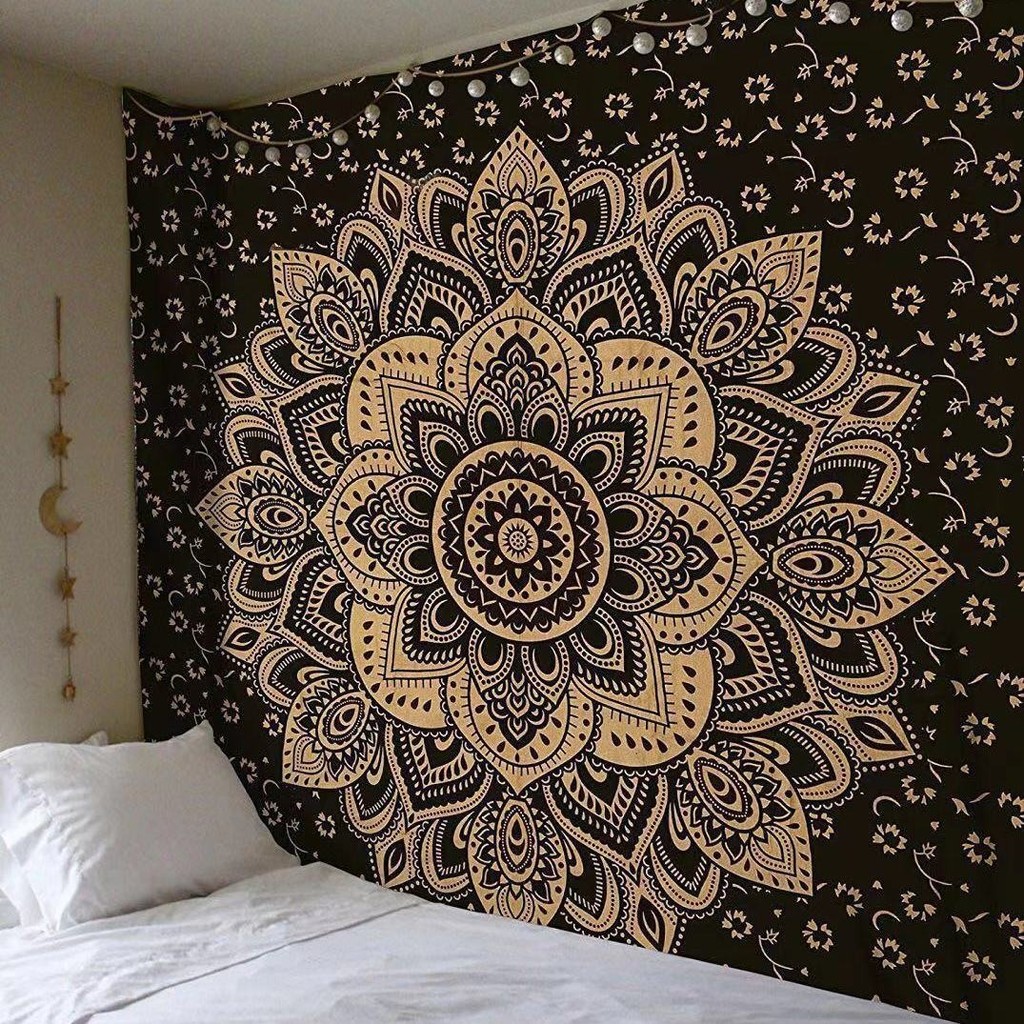 Nordic ins Mandala ตกแต่งห้องห้องนั่งเล่นอินเทรนด์ Tapestry แปลกใหม่พื้นหลังผ้า Tapestry Tapestry