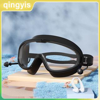 แว่นตาว่ายน้ำกรอบใหญ่ HD ป้องกันหมอกและน้ำ สินค้าคุณภาพสูง ส…
