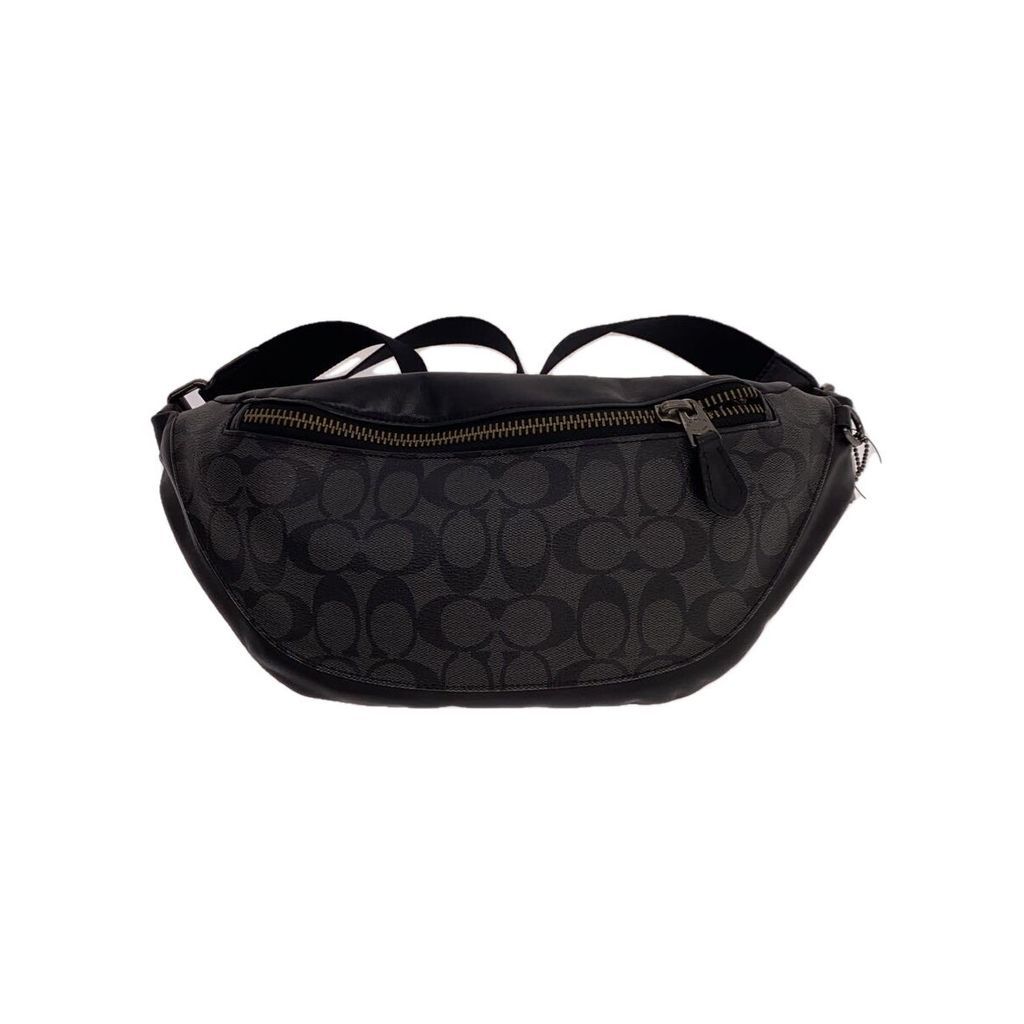 Coach waist bag leather BLK full pattern F78777 Direct from Japan Secondhand