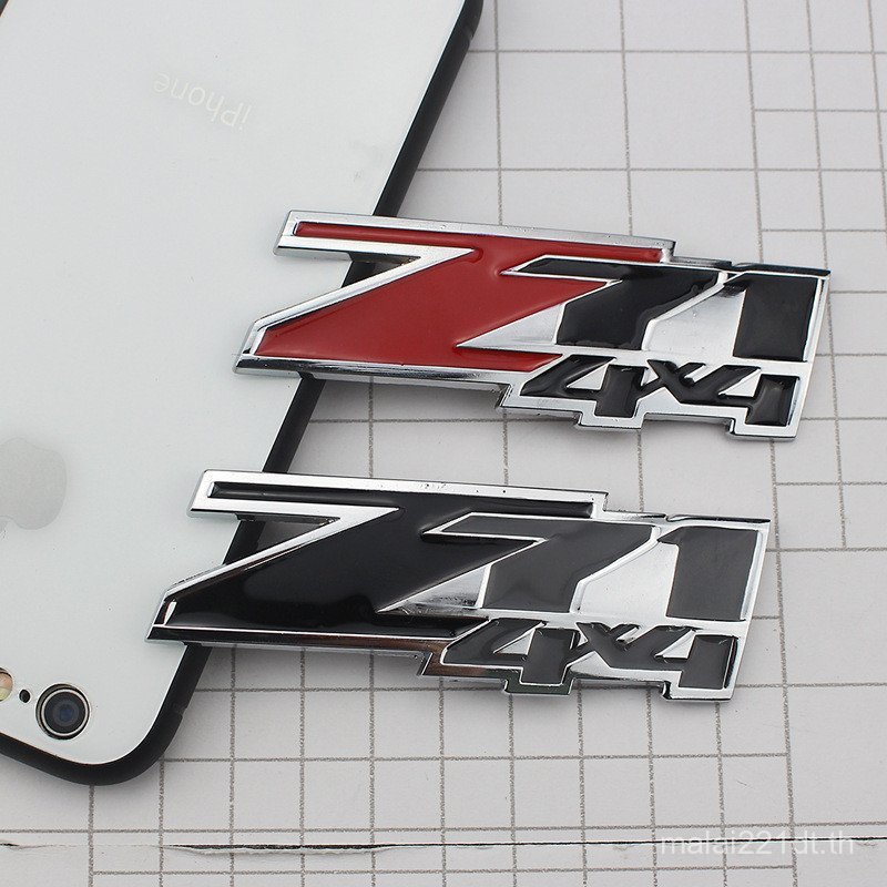 โลโก้รถ Z71 4X4 โลโก้รถ Z71 4 * 4 ป้ายหิมะเหมาะสําหรับ Fran ดัดแปลงสติกเกอร์รถ K7MI