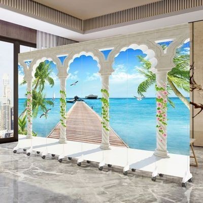 Partition screen landscape painting screen partition hotel Divider partition screen living room fold
