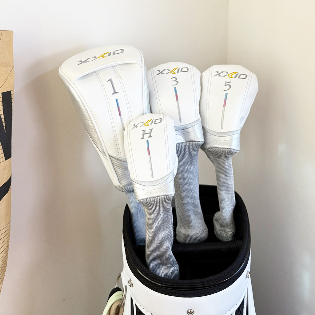 XXIO Golf Woods Headcovers สําหรับไดร์เวอร์ Fairway Hybrid 135H Clubs ชุดหัวหนัง PU Unisex Protector