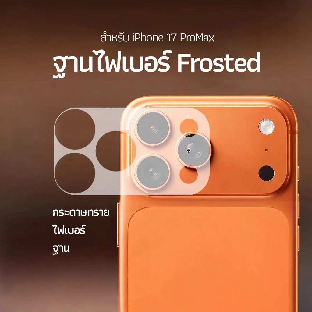 ฟิล์มกันรอยฐานกล้องด้าน สำหรับ Iphone17 17pro 17AIR 17PROMAX