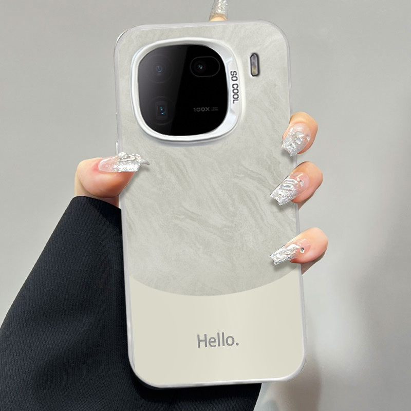 เคส iqoo 13 iqoo 13 case เคสโทรศัพท์สีเงิน สำหรับ iQOO12 & iQOO12Pro ดีไซน์ใหม่ ปกป้องได้อย่างหรูหรา