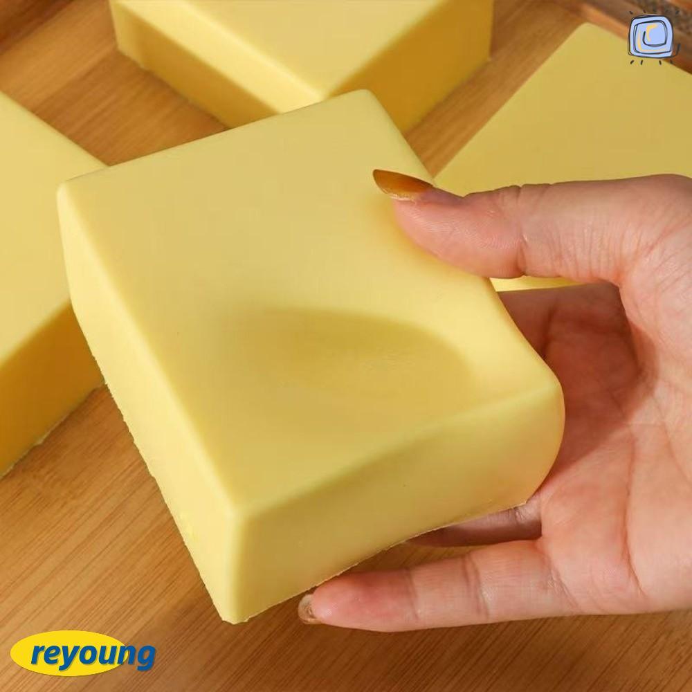REYOUNG Slow Rising Squishy, Soft Texture Squishy Sticky Toast Squishy, Squishes Fidget Toys ของเล่น