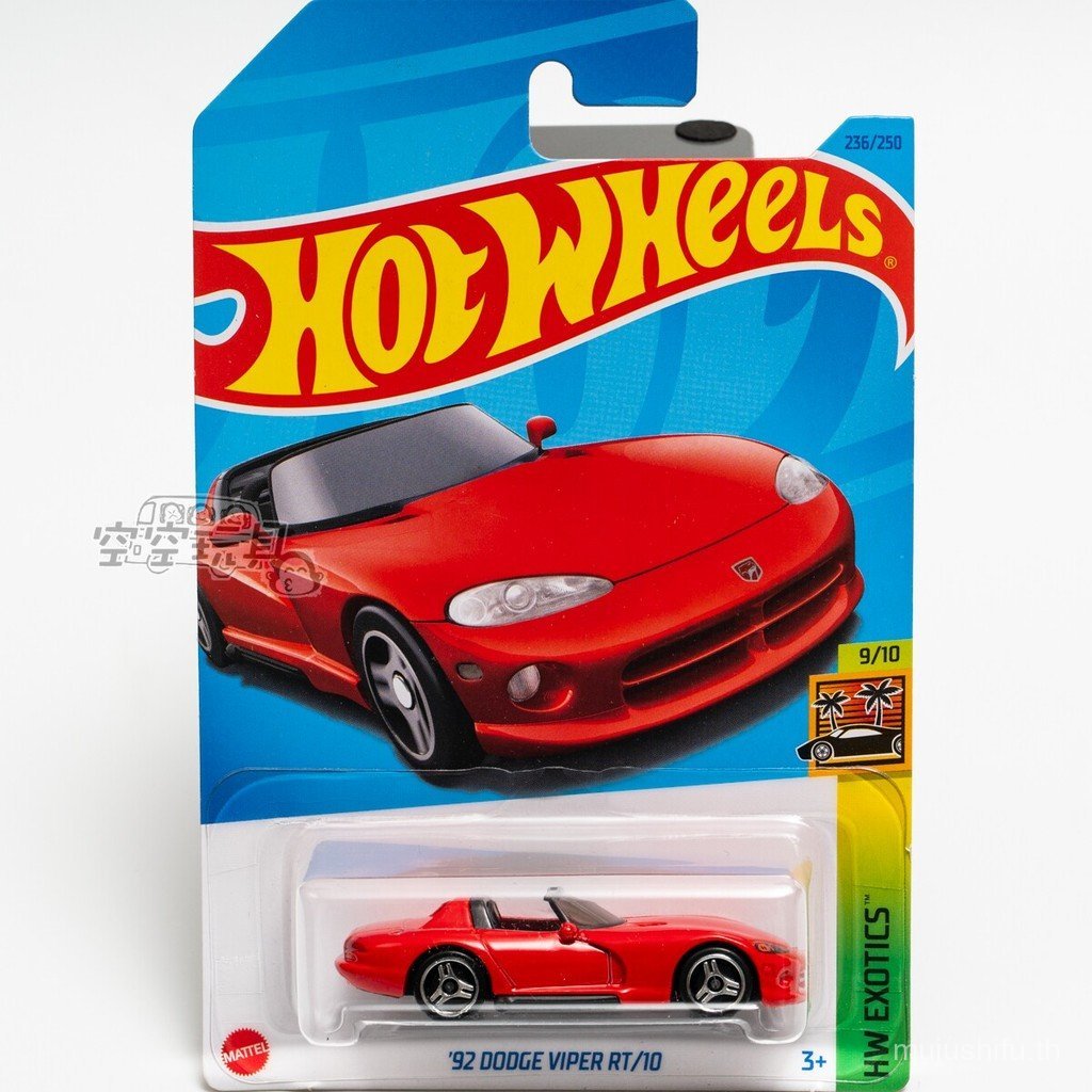 เบอร์ 236 92 DODGE VIPER RT/10 DODGE Red Hot Wheels Alloy Small Sports Car 8HVJ