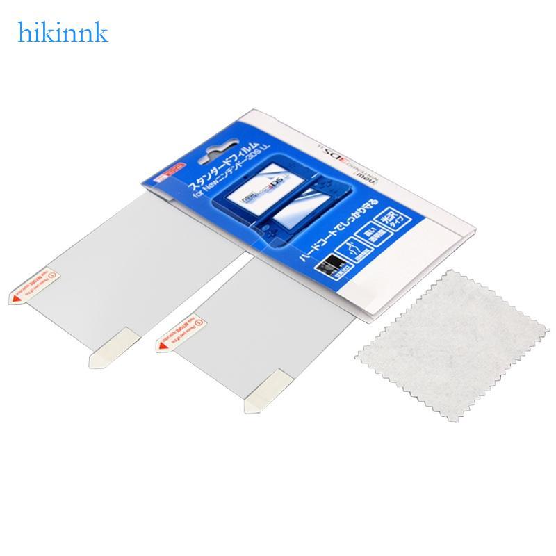 HIKI 2 in1 หน้าจอ LCD ฟิล์มป้องกันด้านล่างพื้นผิวใส Guard Protector ผิวสําหรับใหม่ 3DS XL LL 3DSXL 3DSLL