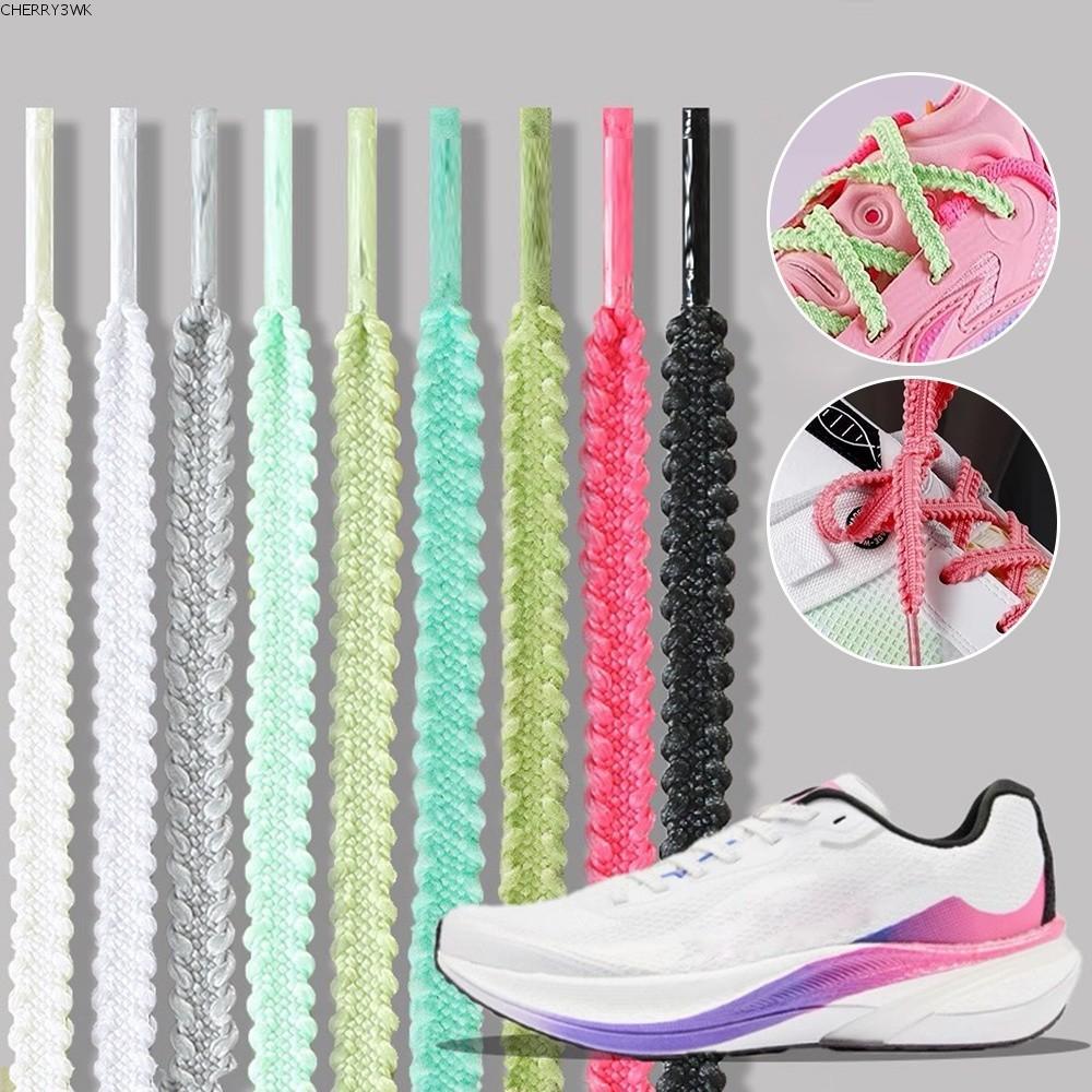 เชือกรองเท้าผ้าใบ 120 ซม., สีสันสดใส ยืดหยุ่นจากโพลีเอสเตอร์ พร้อมเปลี่ยนได้