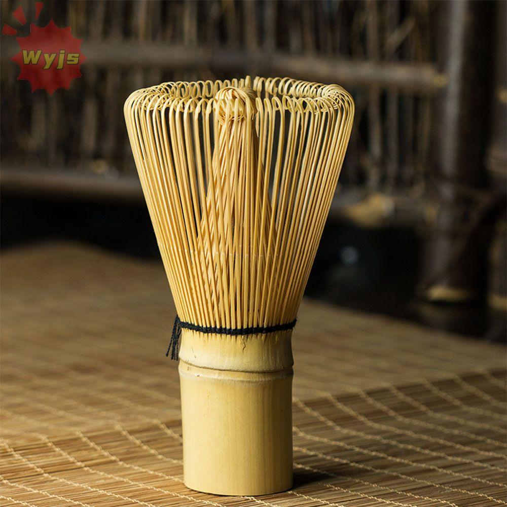 WYJS 80 Fringe Bamboo Brush Home Kitchen Green Tea Matcha Bamboo Accessories