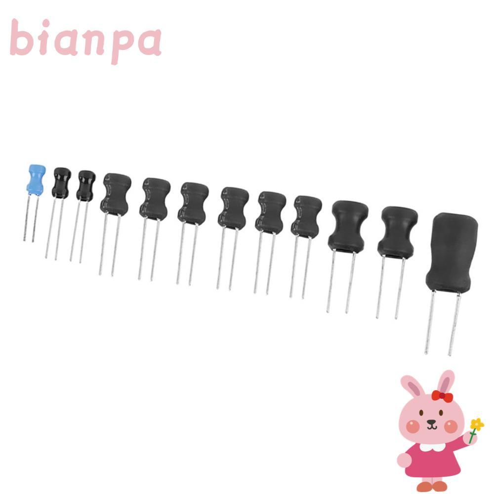 BIANPTH 145 ชิ้นตัวเหนี่ยวนํา, 10uH-10mH พร้อมกล่องเก็บ Choke Inductor, ค่า Assortment 12 ค่า Induct