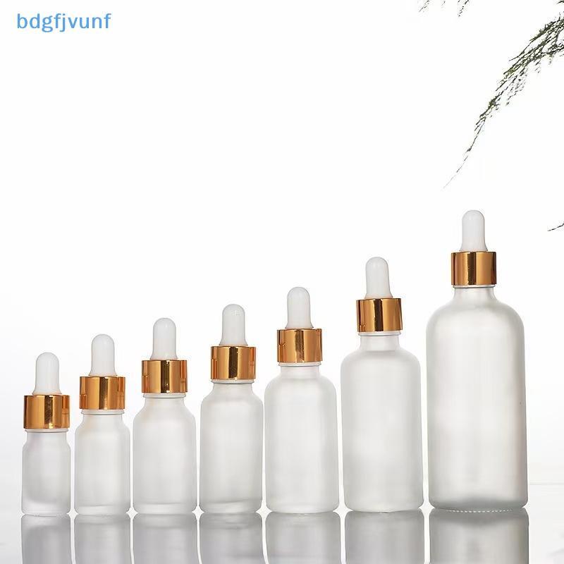 BDGF ที่ว่างเปล่ารีฟิล Frosted ขวดแก้วหยด 10ML 50ML 100ML โลชั่นสําหรับเครื่องสําอาง DIY Storage TH