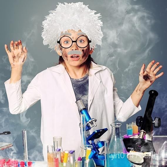 วิกผมแบบหมวกปุยระเบิด scientiste einstein จาก Xiaocai Shop เหมาะสำหรับการแสดงละคร Z9K1