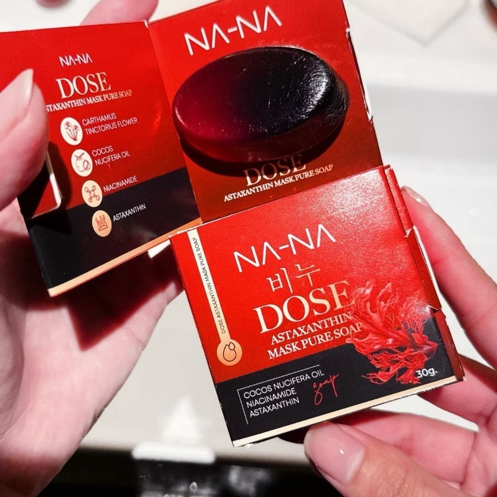NA-NA DOSE Astaxanthin Mask Pure Soap 30g สำหรับทำความสะอาด