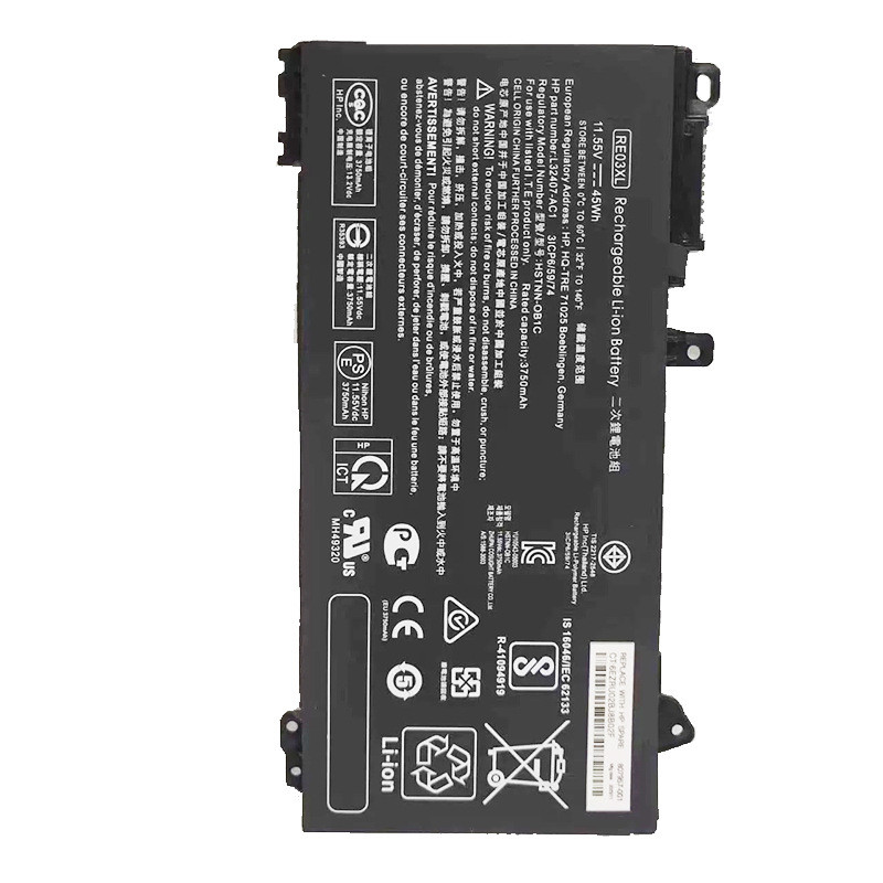 Compatible with HP RE03XL Pro 14 15 G3 HSN-Q22C 430 G7 laptop battery
