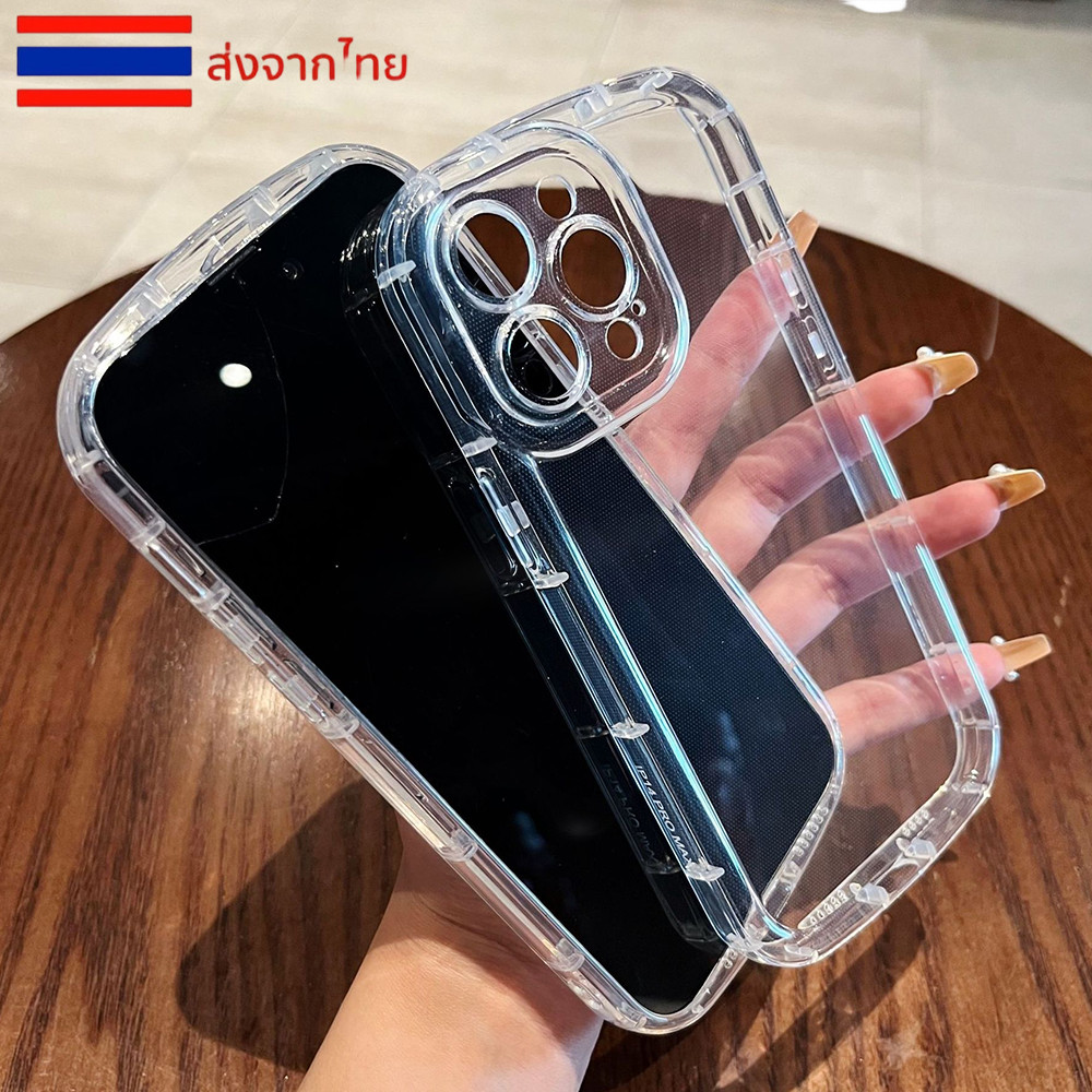 TPU เคสใสกันกระแทก สำหรับ ไอโฟน iPhone 17 16 15 14 13 12 11 pro max plus XR XS Max 6 6s 7 8 Plus SE 2020 เคสไอโฟน 11