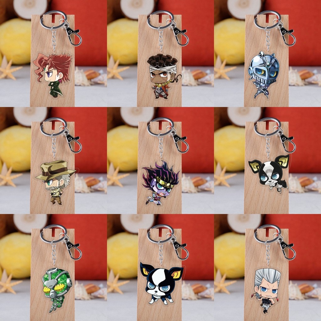 อะนิเมะ JOJOs Bizarre Adventure Bugatti Leo พวงกุญแจอะคริลิค